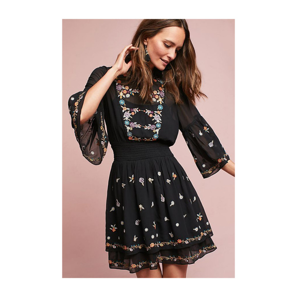 Anthropologie Dresses & Skirts - HP Maeve Anthropologie Anfisa Tunic Black Dress